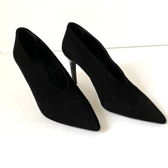 COS Pointed Suede Black Heels - Picture 4 of 13